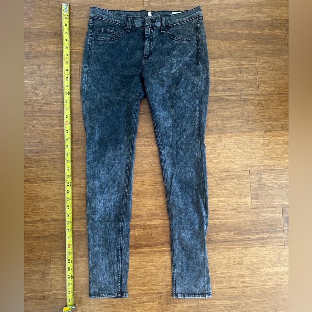 rag & bone Women's Dark Gray Acid Skinny Jeans